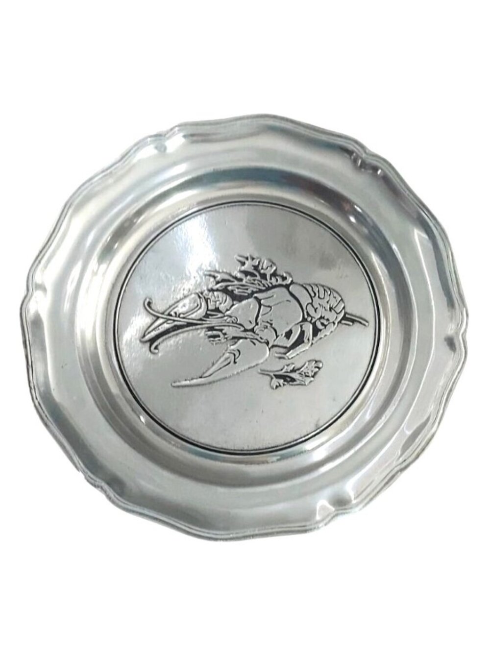 Wilton Pewter Lobster Crawfish Platter 11.5" Seafood Serving Plate Columbia PA